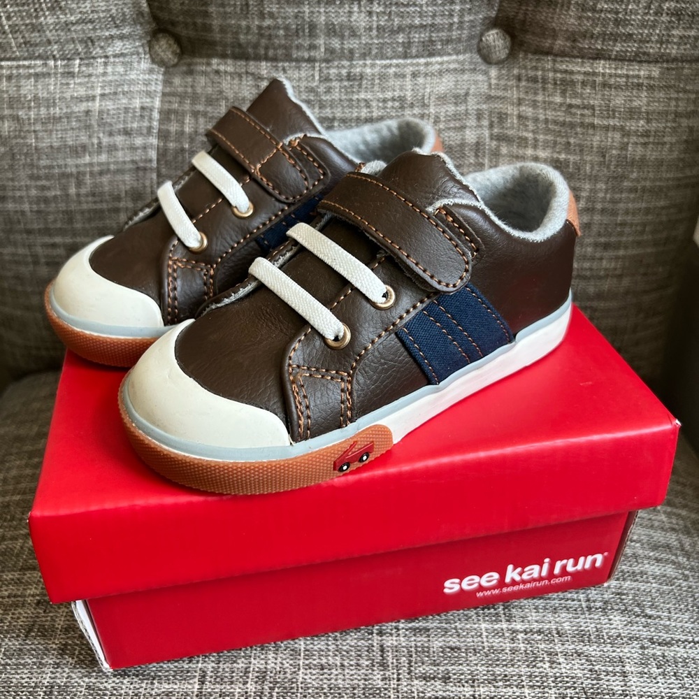 See Kai Run Lucci Brown Leather Size 8